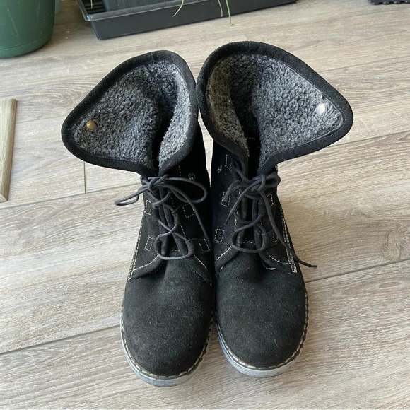 Sketchers Suede Leather Convertible Moto Combat Boots - Picture 12 of 15